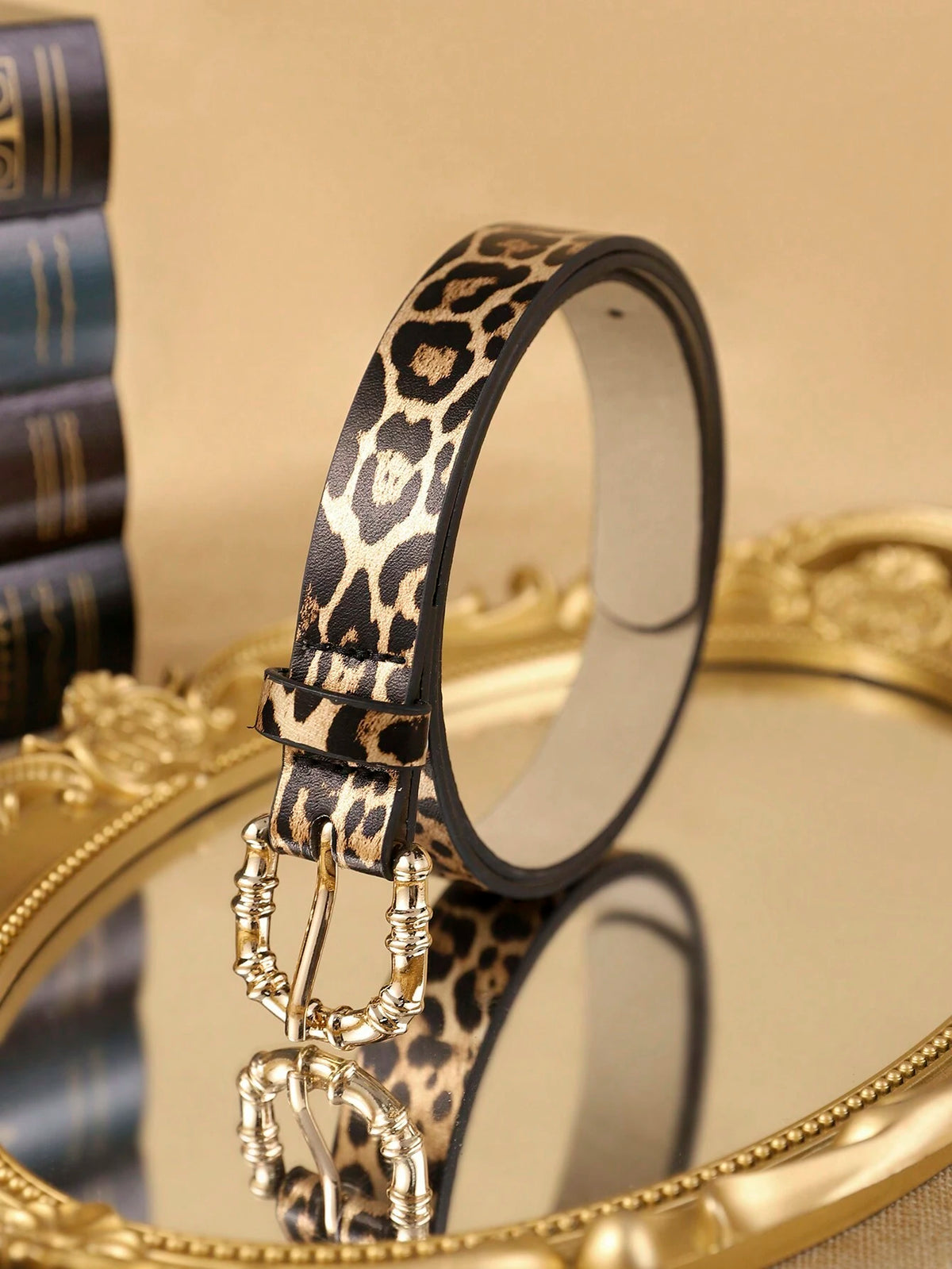 APLCSEY 1pc Women's PU Leather Belt, Cute Animal Print, Fashionable And Durable, Suitable For Daily Use Fall, Autumn, Halloween