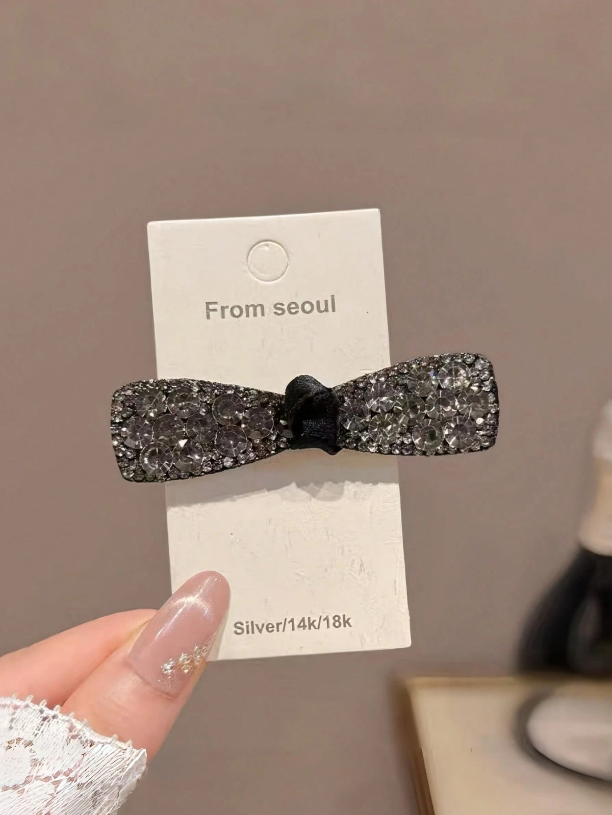 2 piezas de pinzas para el cabello con lazo de strass, pinzas para el cabello decoradas con cristales, accesorios para el cabello de lujo y brillantes para mujeres