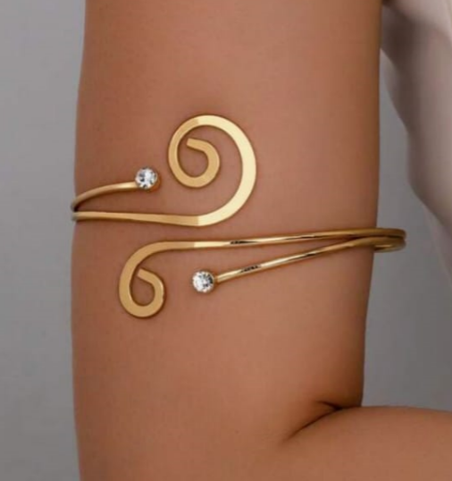Shein 1 Pc Swirl Design Arm Cuff