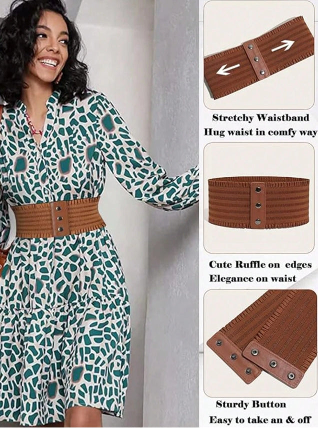 1pcs Women's Lace Elastic Waist Belt