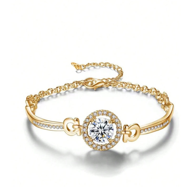 SHEIN LUXURY GOLD CRYSTAL BRACELET