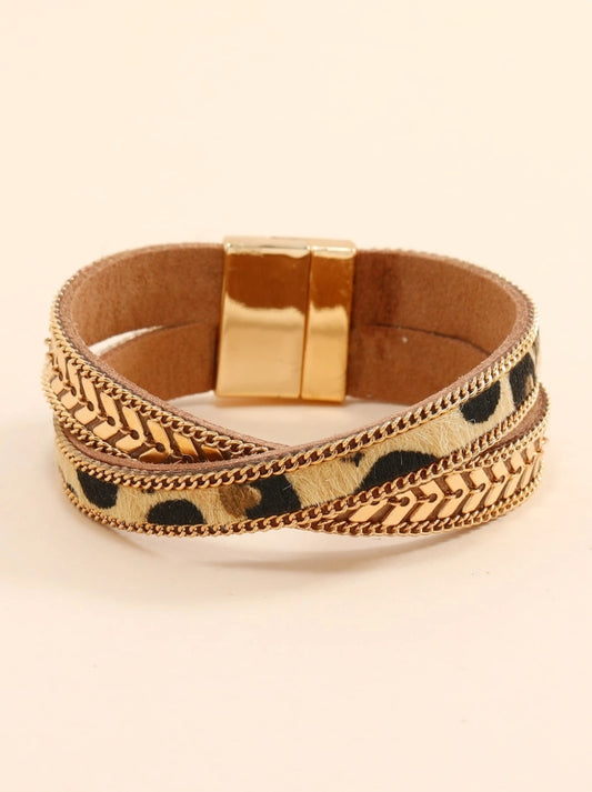 SHEIN Chain Decor Layered Bracelet