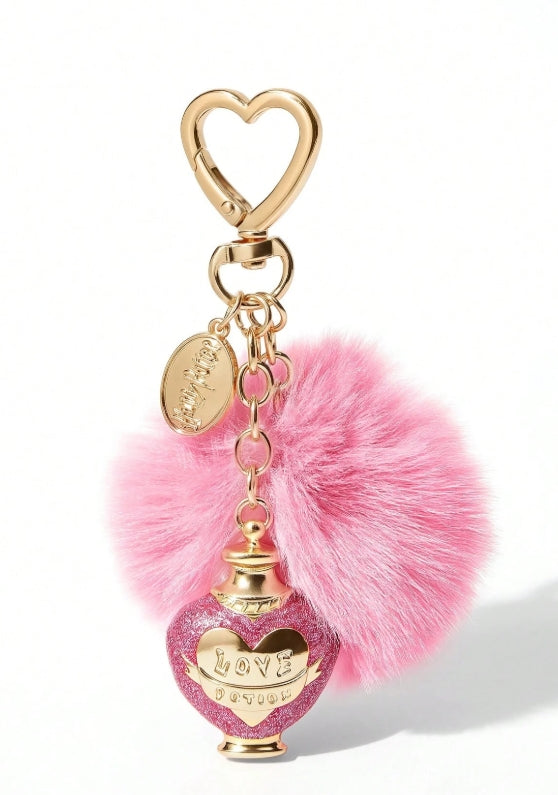HARRY POTTER X SHEIN Fashionable Acrylic Beads Zinc Alloy Shiny Love Potion Pendant Keychain