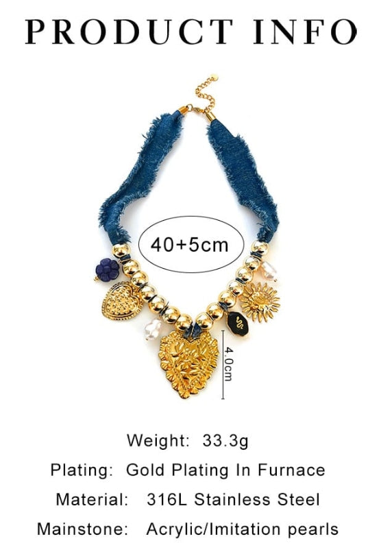 SHEIN Fashionable Multi-Element & Multi-Pendant Necklace For Women