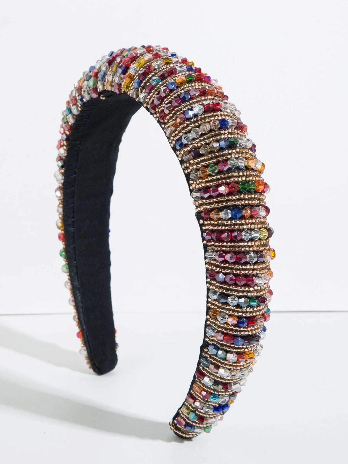 1pc Fashionable Elegant Sponge High-Top Crystal Headband