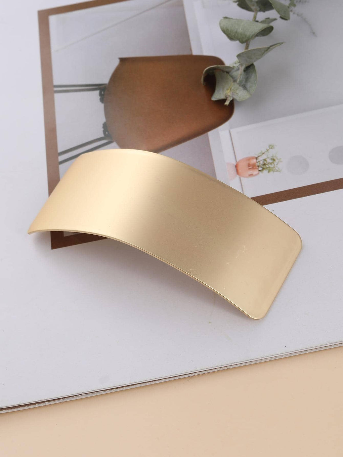 1pc Women Rectangle Shaped Fashion French Hair Clip For Daily Life Casual Claw Clips Hair Claws Hair Barrettes, School Stuff, Hair Accessories