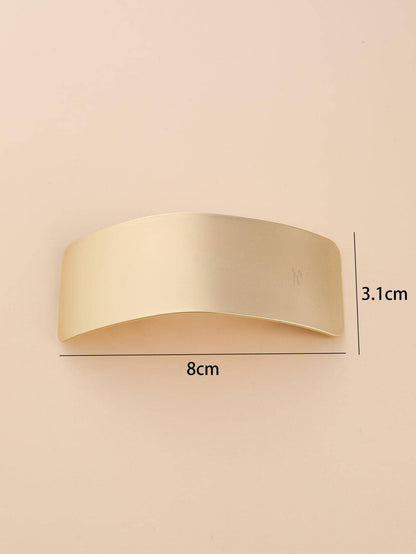 1pc Women Rectangle Shaped Fashion French Hair Clip For Daily Life Casual Claw Clips Hair Claws Hair Barrettes, School Stuff, Hair Accessories