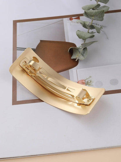 1pc Women Rectangle Shaped Fashion French Hair Clip For Daily Life Casual Claw Clips Hair Claws Hair Barrettes, School Stuff, Hair Accessories