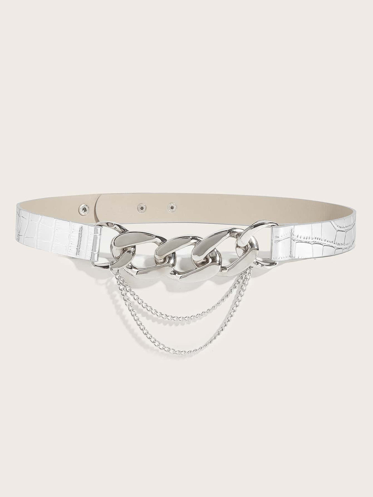 Street 1pc Women's Detachable Chain Buckle Waist Belt Halloween Summer, School Fall, Autumn, Halloween