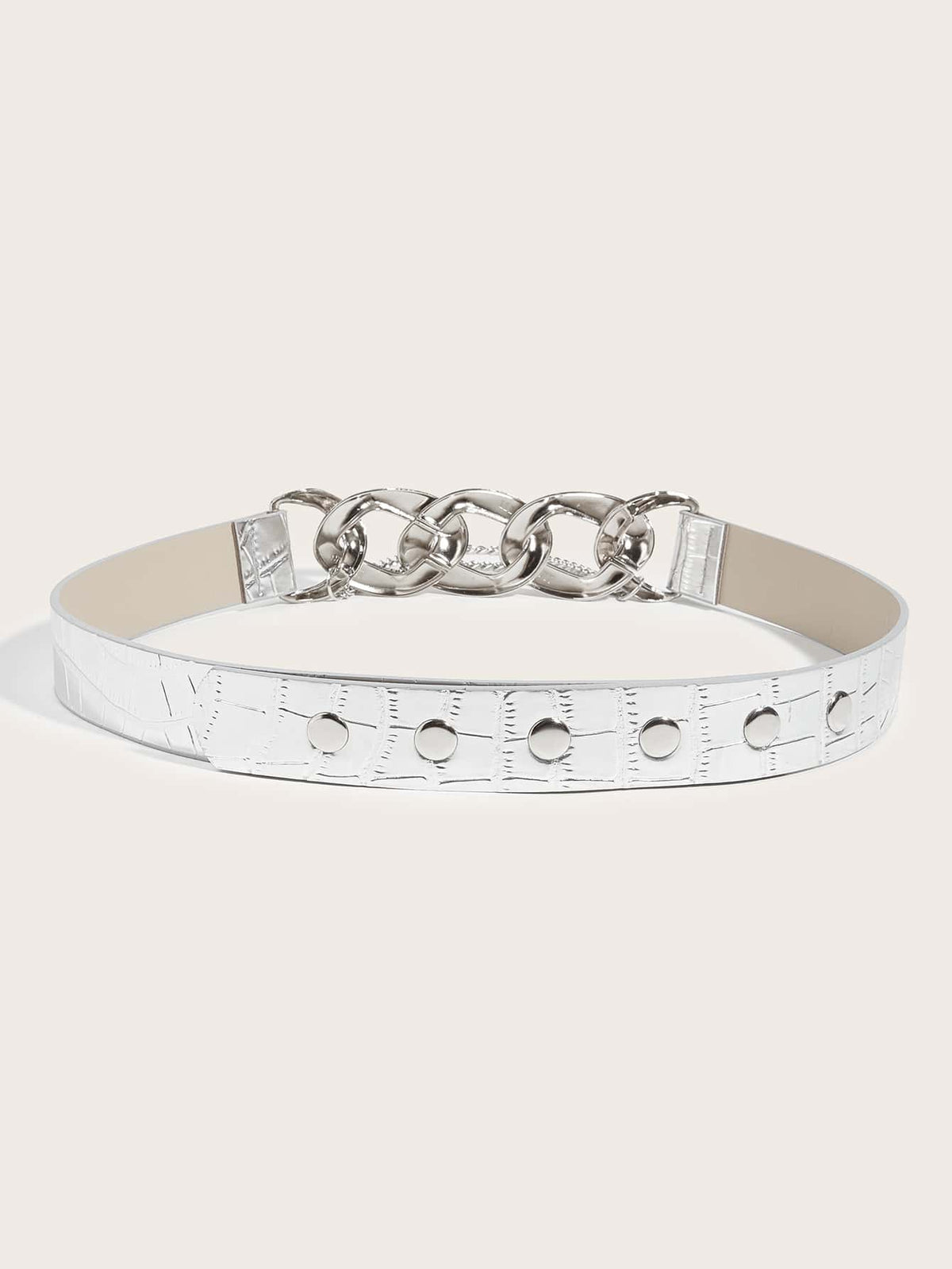 Street 1pc Women's Detachable Chain Buckle Waist Belt Halloween Summer, School Fall, Autumn, Halloween