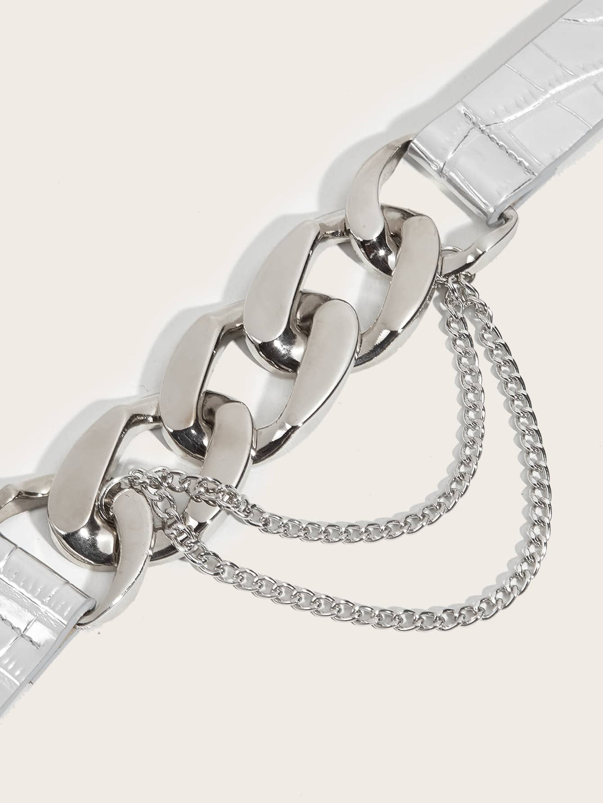 Street 1pc Women's Detachable Chain Buckle Waist Belt Halloween Summer, School Fall, Autumn, Halloween