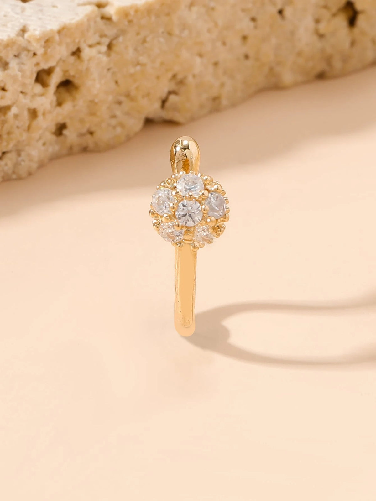 yhvmcl 1pc Butterfly Rhinestone & Cubic Zirconia Decorated Nose Clip For Women, Elegant & High-End Style, Suitable For Daily Wear