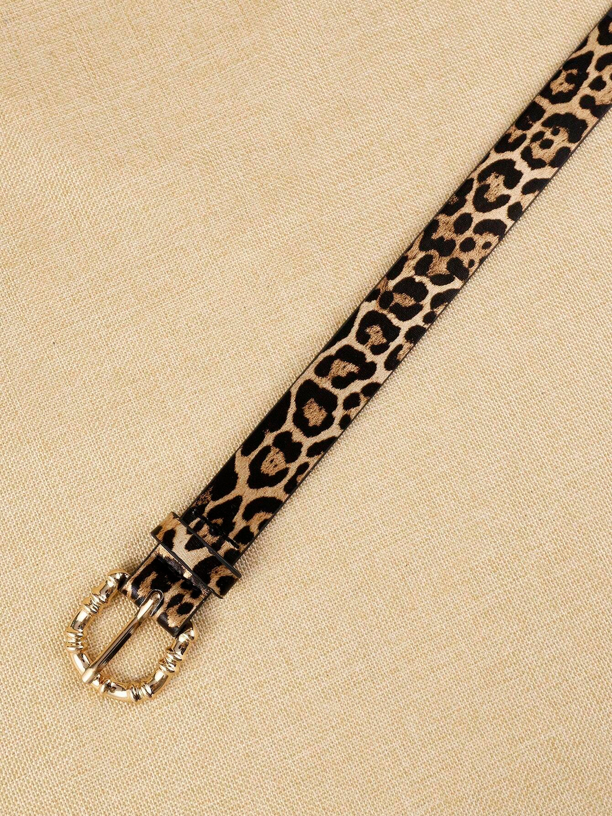 APLCSEY 1pc Women's PU Leather Belt, Cute Animal Print, Fashionable And Durable, Suitable For Daily Use Fall, Autumn, Halloween