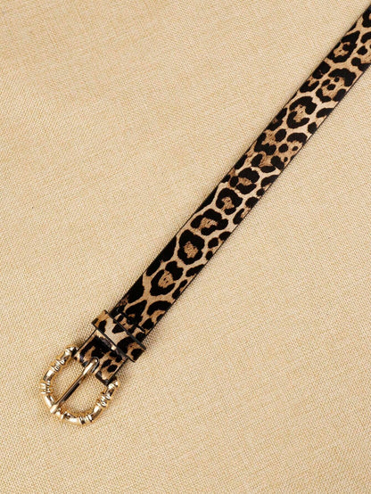 APLCSEY 1pc Women's PU Leather Belt, Cute Animal Print, Fashionable And Durable, Suitable For Daily Use Fall, Autumn, Halloween