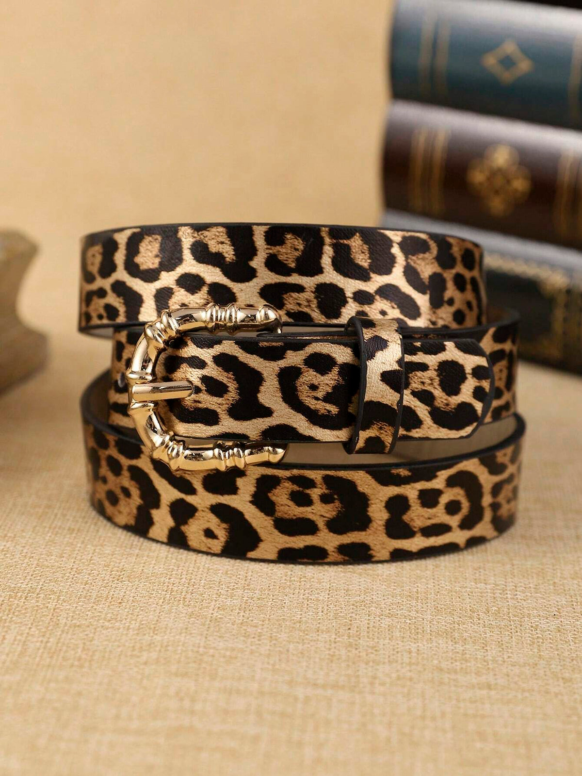 APLCSEY 1pc Women's PU Leather Belt, Cute Animal Print, Fashionable And Durable, Suitable For Daily Use Fall, Autumn, Halloween