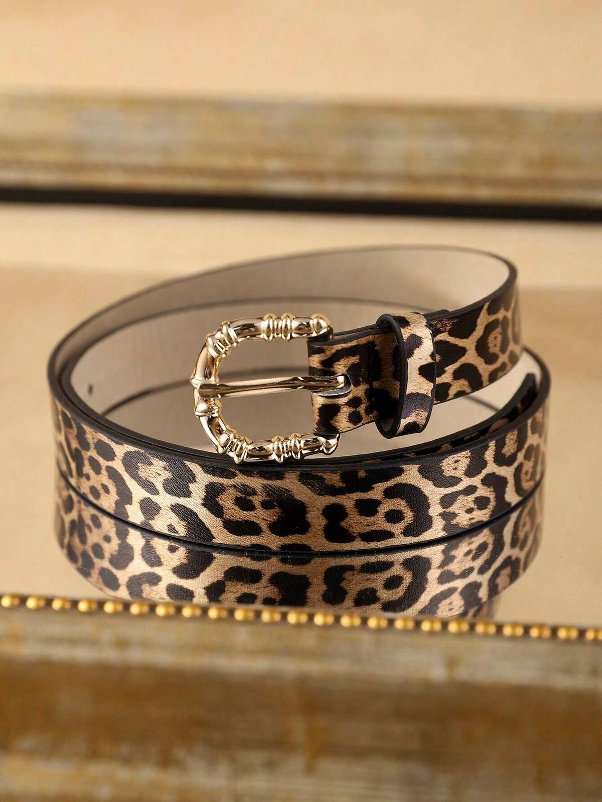 APLCSEY 1pc Women's PU Leather Belt, Cute Animal Print, Fashionable And Durable, Suitable For Daily Use Fall, Autumn, Halloween