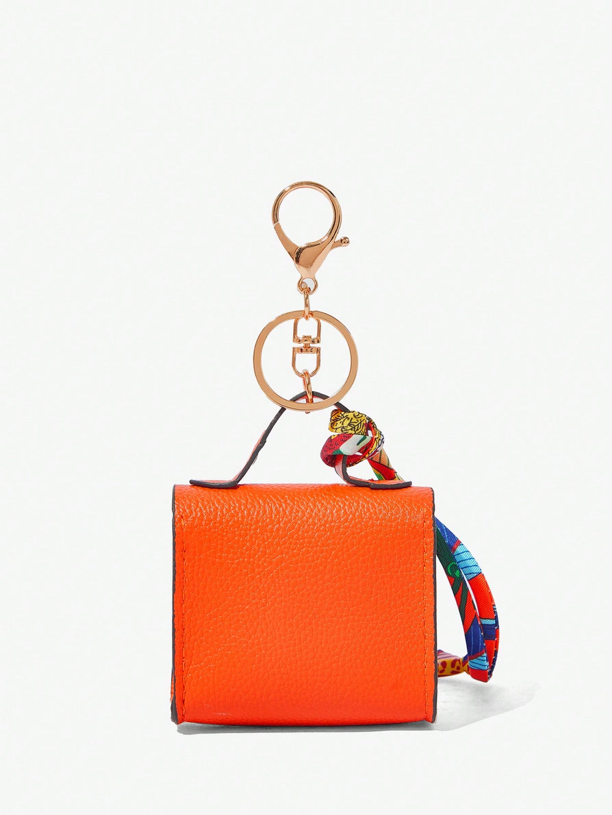 SHEIN SXY Mini Keychain Clip Holder, Portable Small Coin Purse, Earphone Case, Bag Decor