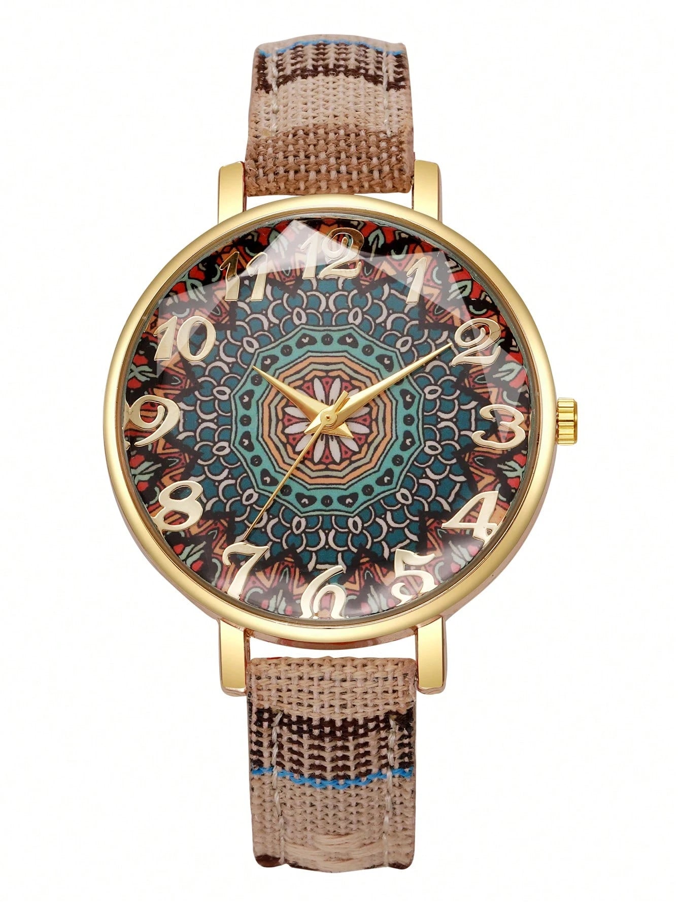 1pc Set Women's Elegant Fashion Personalized Digital Dial Quartz Wrist Watch, Stylish