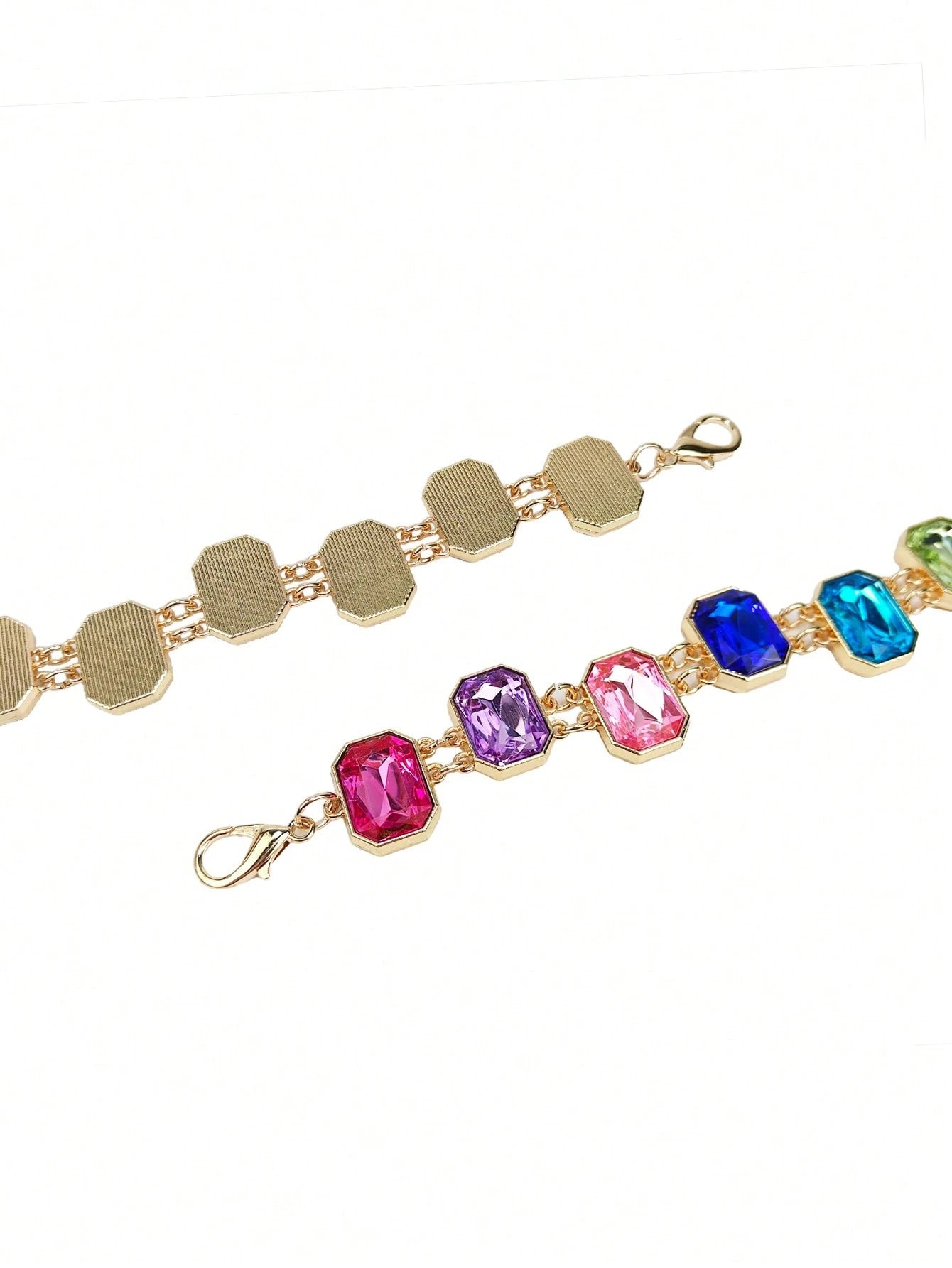 1pc Premium Colorful Crystal Studded Waist Chain Dress Accessory Summer, School Fall, Autumn, Halloween