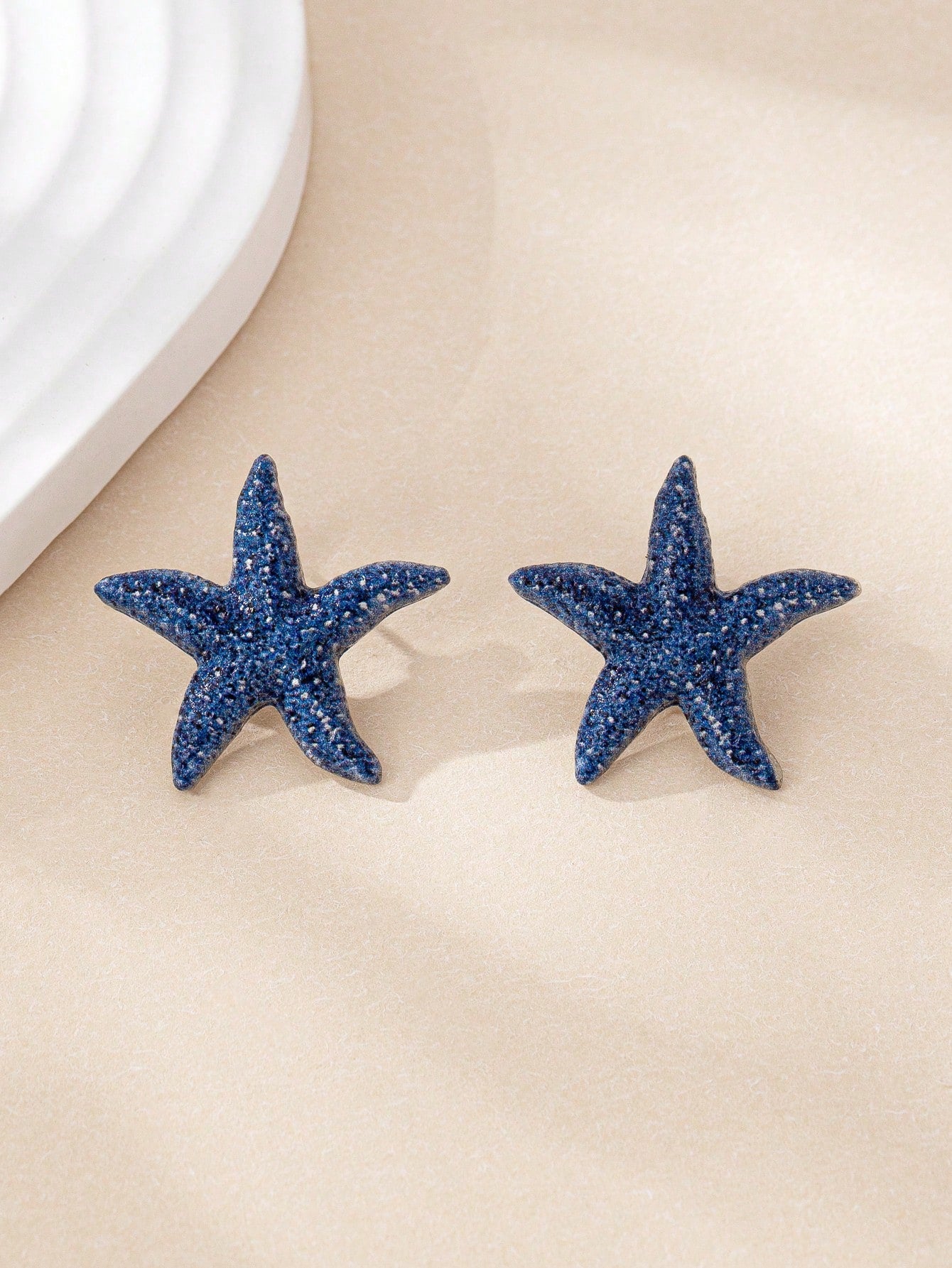 1 Pair Minimalist Starfish Design Earrings, Fashion Ocean Style Jewelry For Women