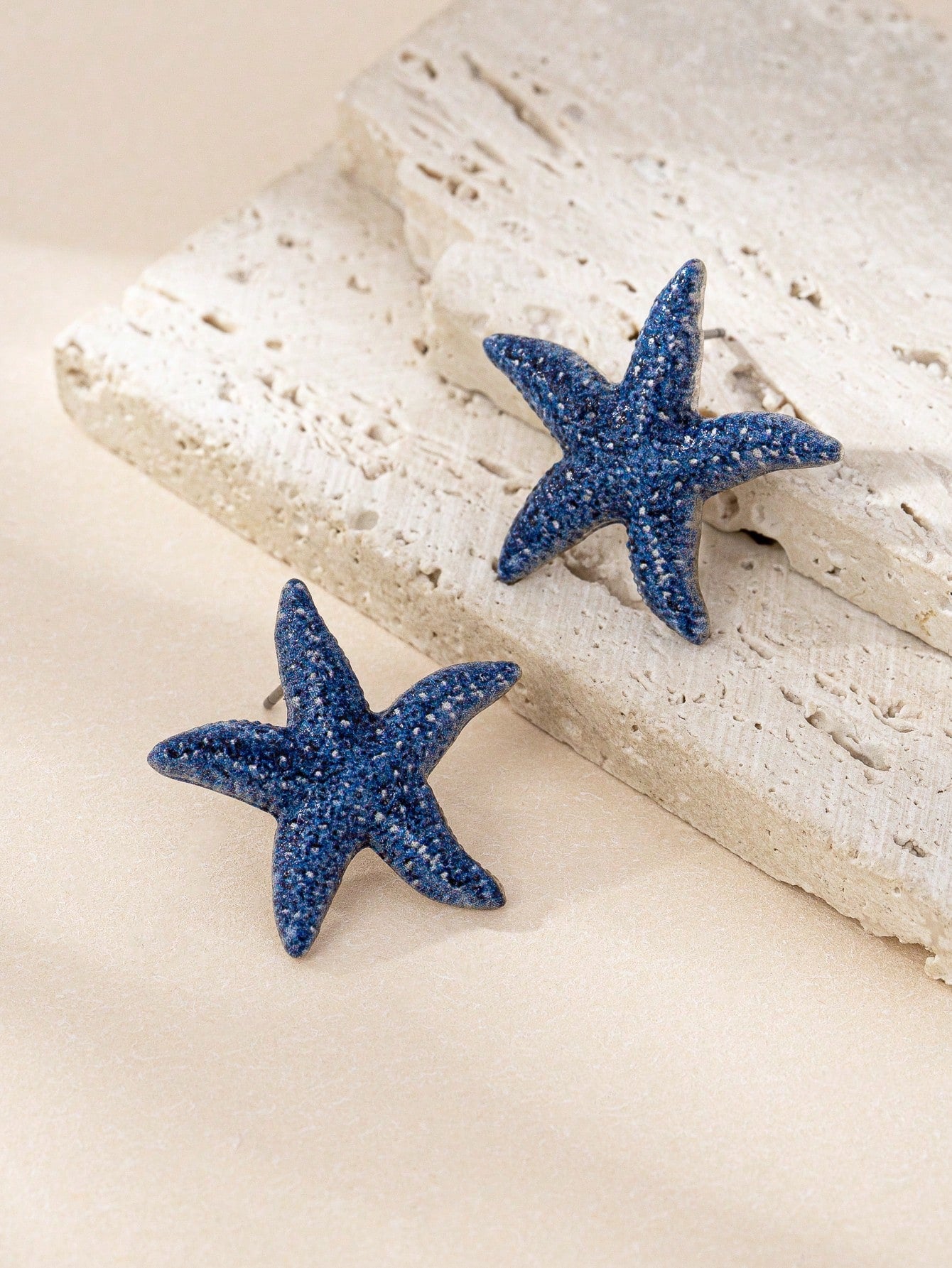1 Pair Minimalist Starfish Design Earrings, Fashion Ocean Style Jewelry For Women