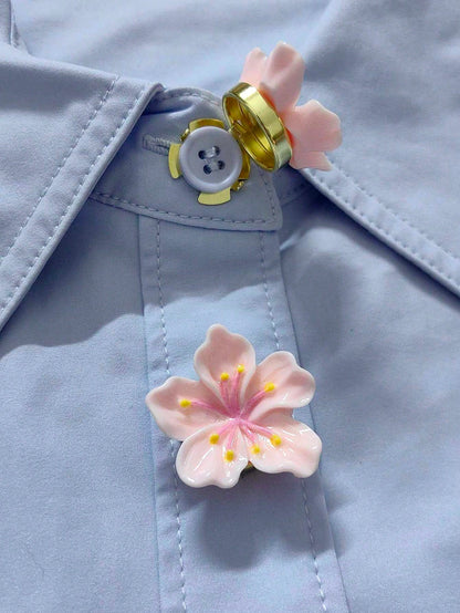 2pcs Button Cover For Shirt Flower Cufflinks Covers Flower Sleeve Button Clip On Button For Dress Wedding Tux Decoration Button Clothing Accessories Gifts