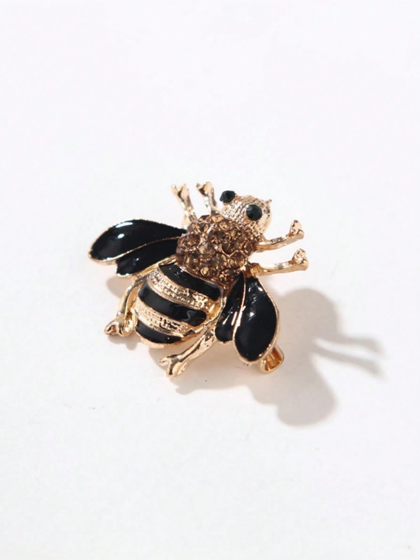 1 pieza Broche elegante con forma de abeja, insignia para banquetes, decoración de ropa para hombres y mujeres, uso diario, regalo festivo