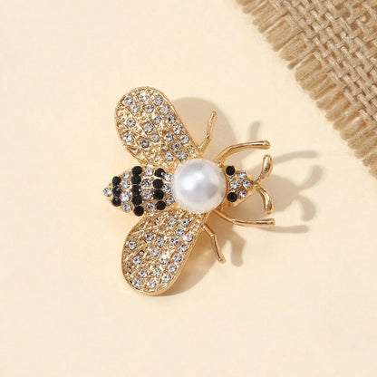 Broche elegante de abeja, flor de solapa de lujo, accesorio antideslizante para traje, al por mayor transfronteriza