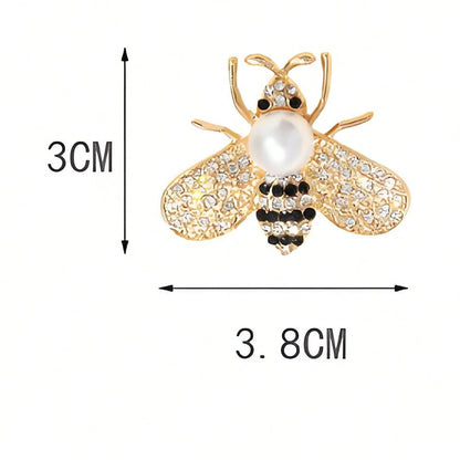 Broche elegante de abeja, flor de solapa de lujo, accesorio antideslizante para traje, al por mayor transfronteriza