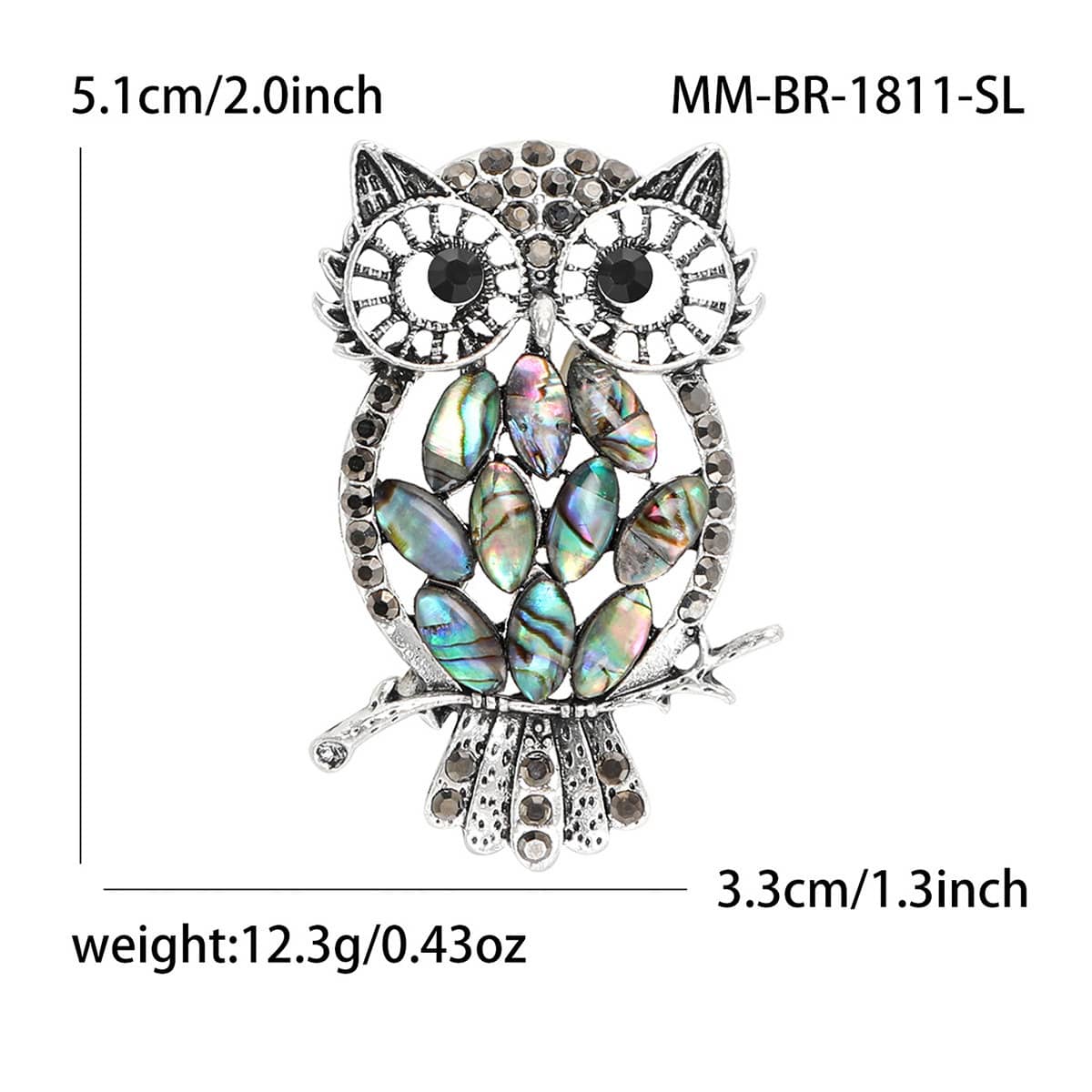 Owl Brooch, Niche Fashion Luxury Lapel Pin, High-End Suit Coat Accessory For Women, Purchased From Reputable Store