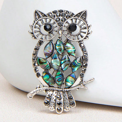Owl Brooch, Niche Fashion Luxury Lapel Pin, High-End Suit Coat Accessory For Women, Purchased From Reputable Store