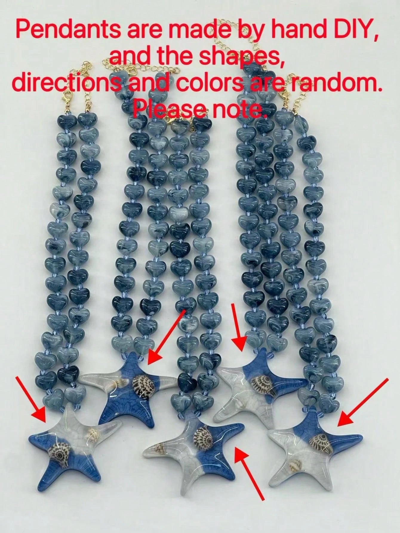 1 pieza Collar de joyería bohemio elegante de moda con criaturas marinas para mujer, collar con colgante de estrella de mar, langosta y cangrejo de varios estilos, collar de cadena dorada con cuentas, múltiples estilos disponibles, exquisito collar para vacaciones en la playa y fiestas para mujeres
