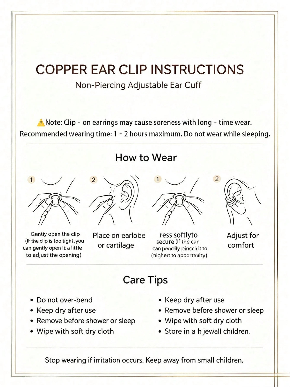 1pc Geometric Multi-Layer Ear Cuff For Women, Fashionable 3-Layer Ear Cartilage Clip, Elegant Personalized Earring Jewelry Gift, Suitable For Holiday Party, Commute, Daily Wear, Can Be Paired With Earrings