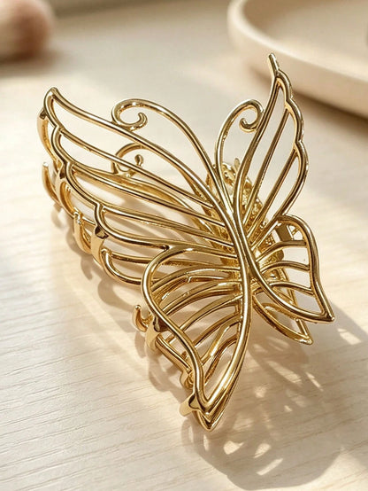 Premium Hollow Bow Hair Clip For Women, Elegant Back Of Head Hair Claw