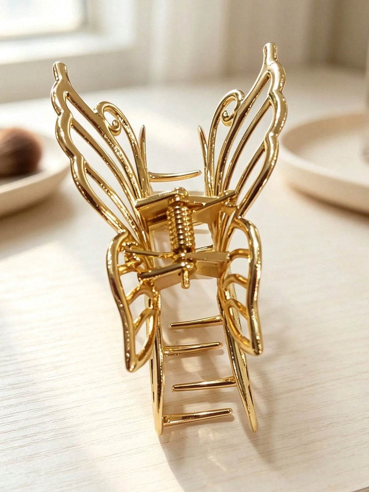 Premium Hollow Bow Hair Clip For Women, Elegant Back Of Head Hair Claw