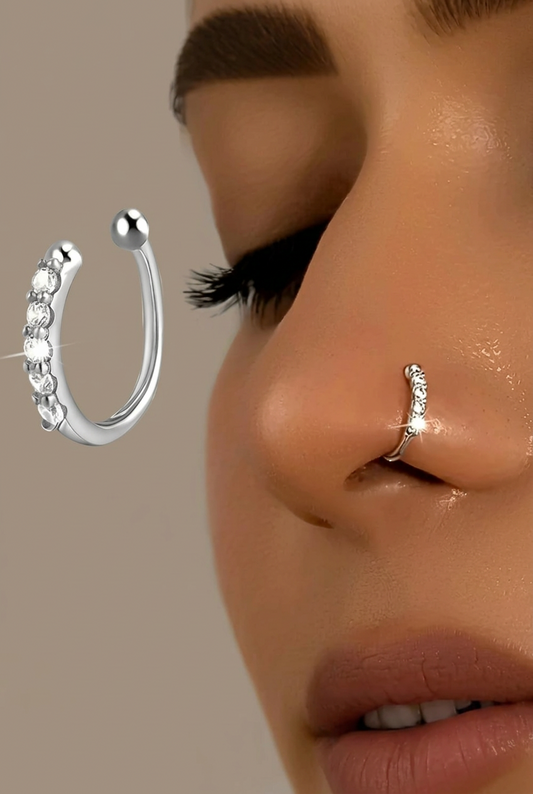 2pcs Elegant Luxurious Gold-Plated U-Shaped Nose Clips