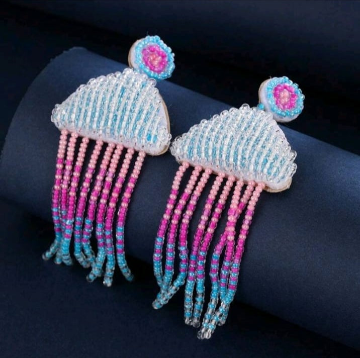 SHEIN 1 PAIR SUMMER BOHEMIAN STYLE HAND MADE