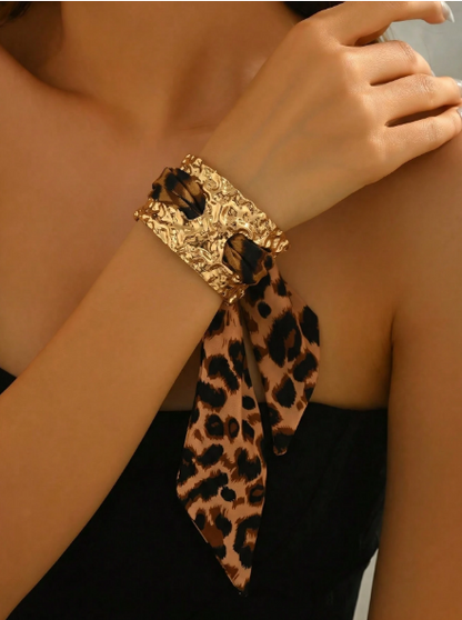 1pc Y2K Chic Leopard Print Tassel Women's Bracelet
