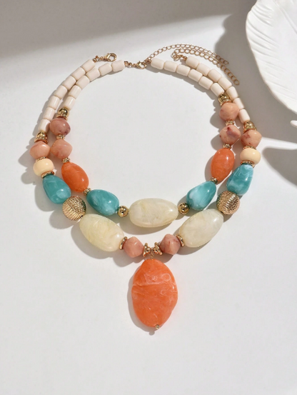 1pc Or More Fashionable Elegant Bohemian Multi-Color Plastic Handmade DIY Beaded Large