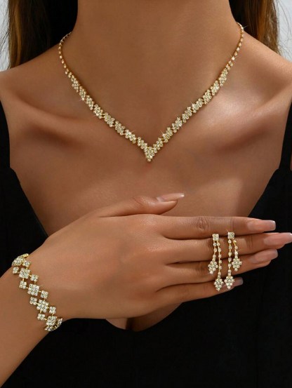 Shein 3pcs Bridal Jewelry Set