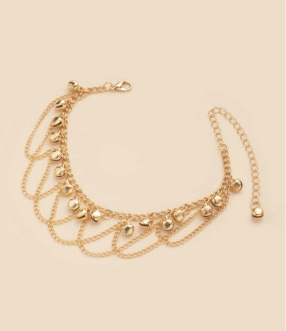 Shein Fashion Anklet with Bell Pendant, Decorative Chain