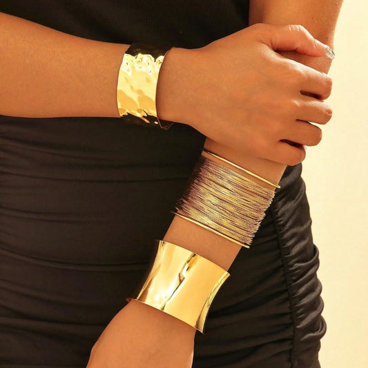 SHEIN  Fashion Minimalist Personalized Thick Cuff Women Accessories, Suitable For Daily Wear