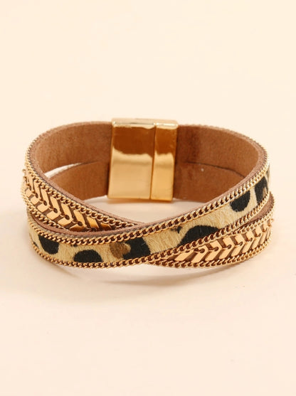 SHEIN Chain Decor Layered Bracelet