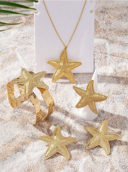 Shein Ocean Themed Jewelry Set (4pcs)