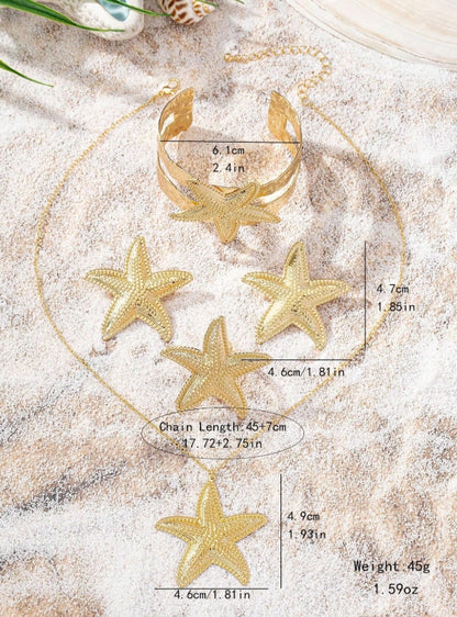 Shein Ocean Themed Jewelry Set (4pcs)