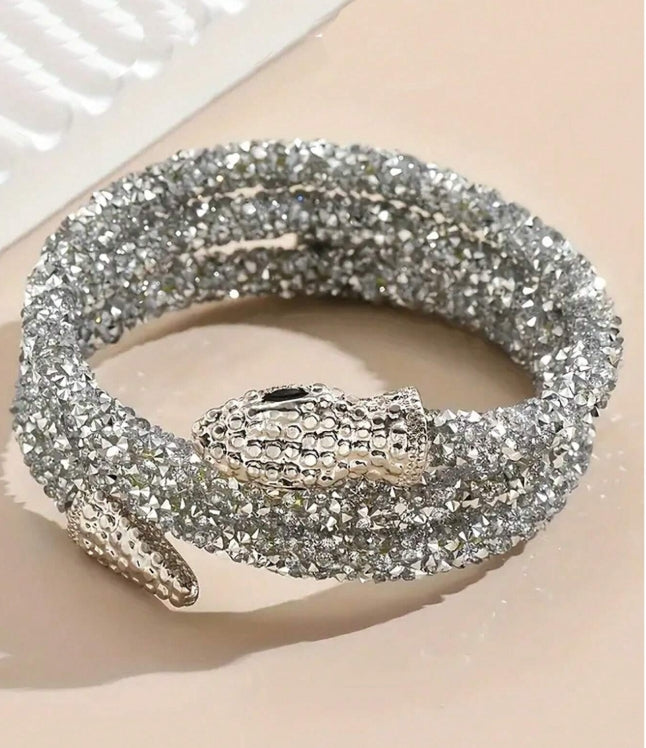 SHEIN1pc Gothic Style Exaggerated Mysterious Snake Necklace, Can Be Worn As Bracelet