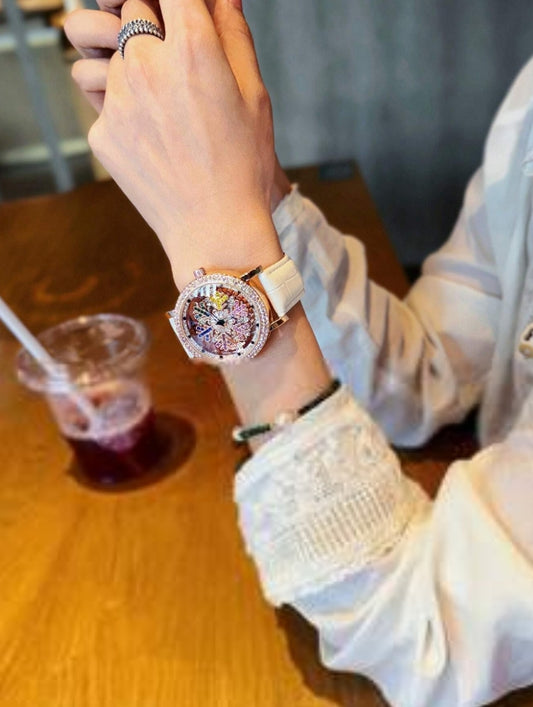 SHEIN 1pc Upgraded Dazzling And Luxurious Quartz Women's Watch