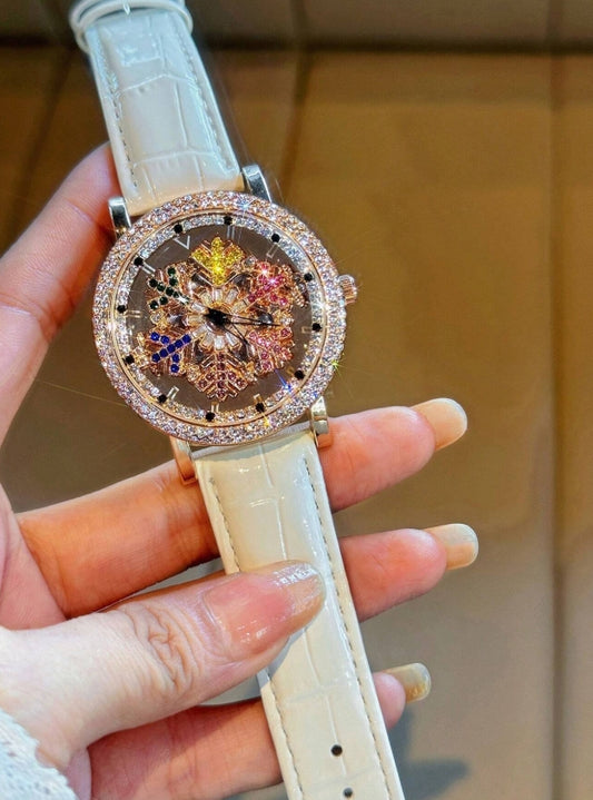 SHEIN 1pc Upgraded Dazzling And Luxurious Quartz Women's Watch