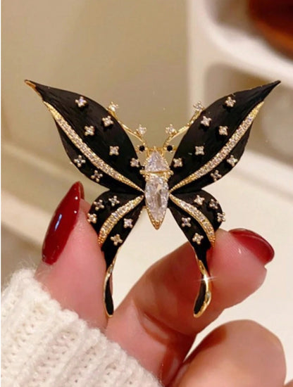 1 PC Butterfly Brooches For Ladies, High-End Creative Design Pins, Anti-Glare Suit And Sweater Accessories