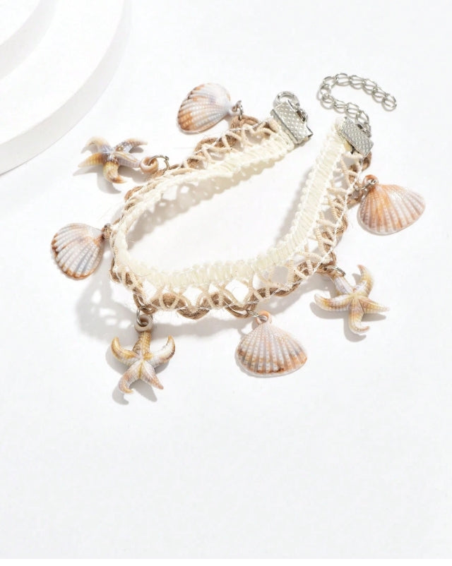 Shein Starfish & Shell Beach Anklet